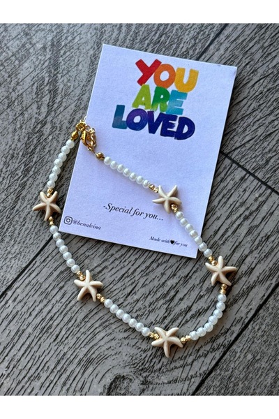 Ben Aleina Starfish Natural Stone Anklet