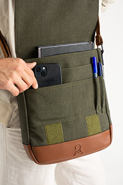 MEGA ÇANTA Canvas Series Large Volume Crossbody Men's Bag