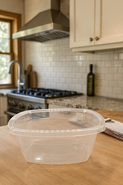 SİHİRLİ AYAKLAR Transparent Plastic Square Multi-Purpose Basin 5L