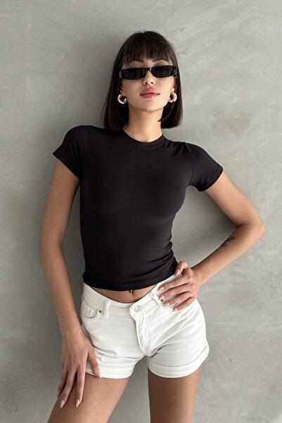New Now Modal Fabric Circular Neck Half Sleeve Blouse