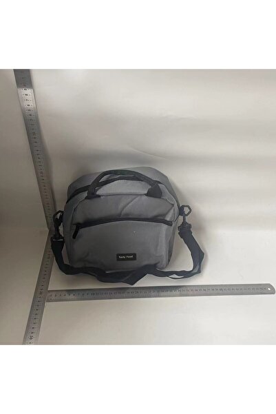 Flippy Thermal Lunch Bag, Multifunctional, Compartmented, Waterproof, 26x14.3x21.2 cm, Gray