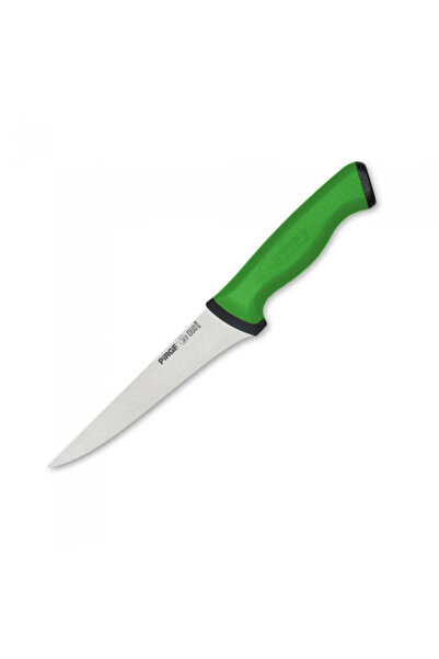 PİRGE Professional boning knife, stainless steel DUO 14.5cm, green handle