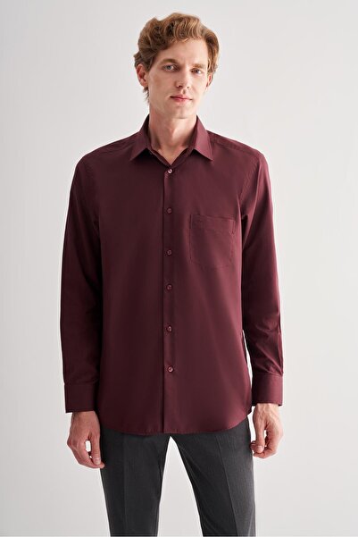 İmza قميص قطني ذو ياقة صلبة وأكمام طويلة سهل الكي ومريح 1004255182