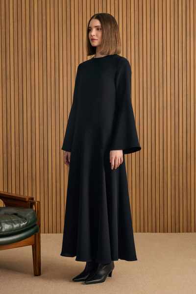 Aker Kup Detaylı Eteği Godeli Elbise