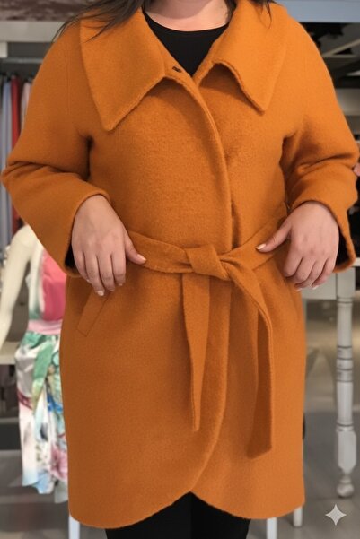 Roxxlen Класичний пальто з кишенями великого розміру