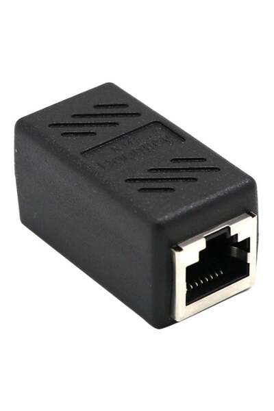 Generic LAN Ethernet Network Coupler RJ45 Female to Female Black