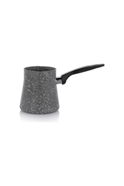 abnturk ✨10 cm 550 ML Orta Boy Granit Cezve – Dayanıklı Yapışmaz Yüzeyli, Isıya Dayanıklı Ergonomik Saplı ✨