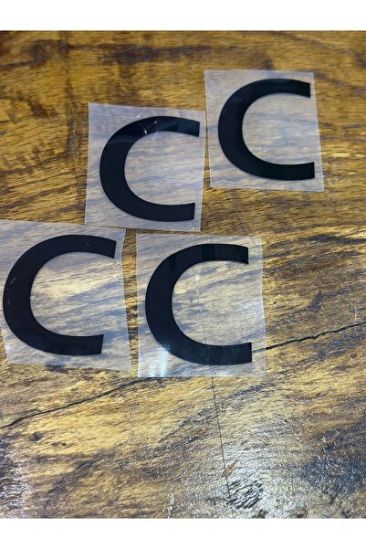 Gönülden Tasarım 4 bucăți de transfer de litere C, care se lipesc cu călcat, ...