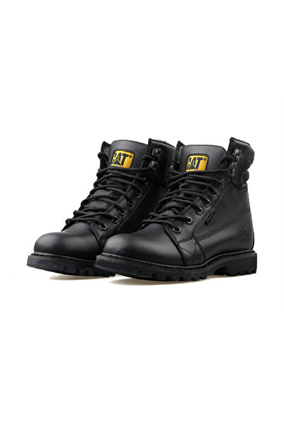 Caterpillar CAT 015M101226 Overpass Black Deri Erkek Outdoor Botu