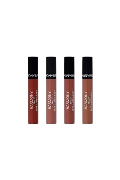 Harmony Beauty Long-Lasting Lipstick - 4 Pieces