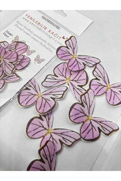 MELT PASTRY Yenilebilir Kağıt Wafer Paper Hazır Kesilmiş Kelebekler YK-023