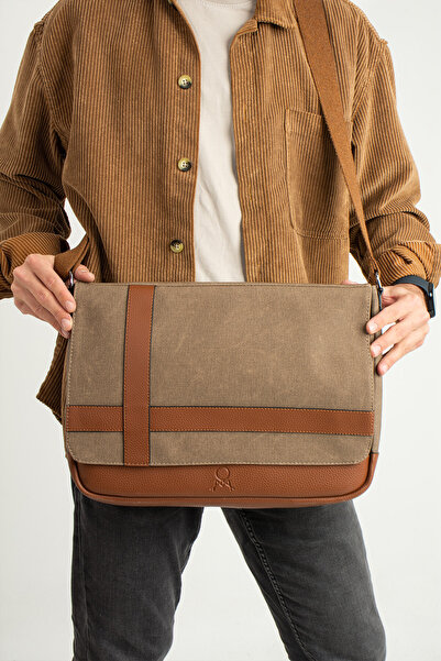 MEGA ÇANTA Canvas Series Large Volume Messenger Men's Bag