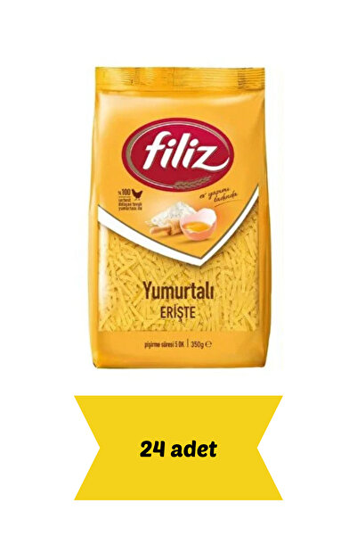 FİLİZ MAKARNA 350 GR YUMURTALI ERİŞTE x 24 Adet | Özenle Paketlenmiş | Doğal ...