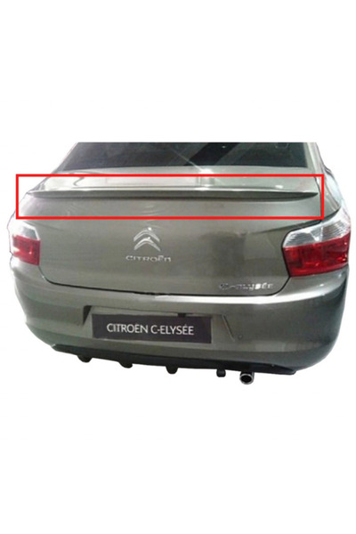 TÜRKSET CİTROEN C-ELYSEE FİBER KALIN SPOİLER (( BEYAZ BOYALI ))