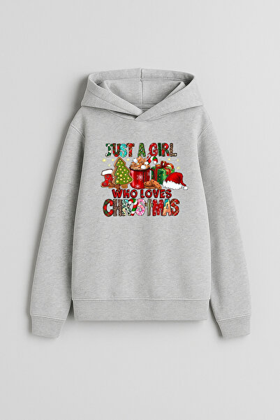 MODA Crăciun Fericit Moș Crăciun cu imprimeu Băieți Fete Copii Hanorac gri cu...