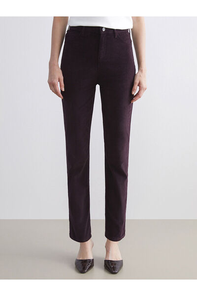 LC Waikiki Narrow Fit Velvet Women's Trousers