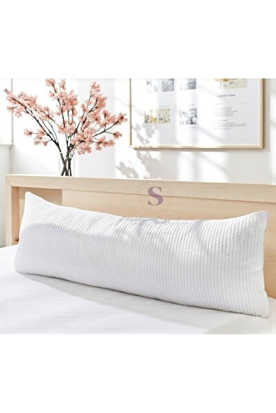 shules collection КРЕМОВИЙ В'ЯЗАНИЙ СКАНДИНАВСЬКИЙ ДОВГИЙ ПОДУШКА 40X100 (З НАПОВНЕННЯМ)