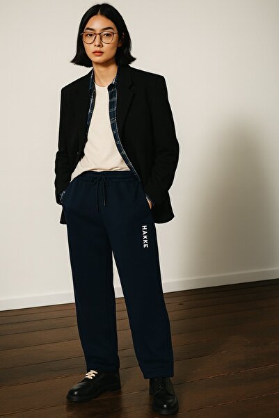 HAKKE Two Thread Print Wide Leg Pants