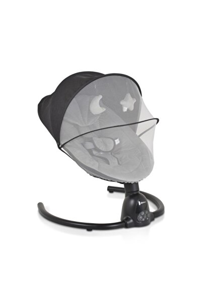 Moni Leagăn electric pentru bebeluși cu telecomandă, Clarissa Gray, 5 viteze, funcție muzicală, cronometru și...