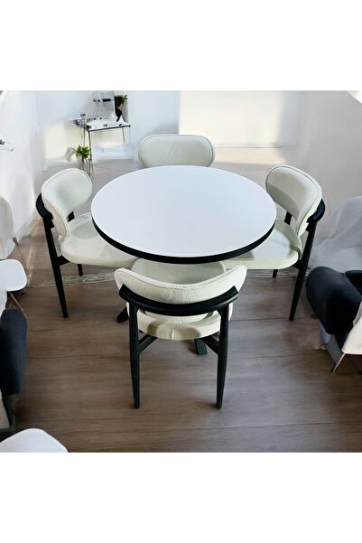 Modern Style Home Yeliz Mutfak Masası Takımı 4 Kişilik Polo001