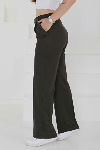 blck & premium Kadın Pileli Palazzo Pantolon