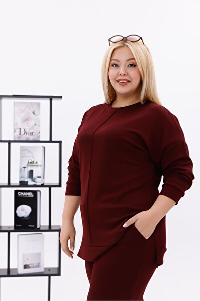 Siyezen Plus Size Modal Set with Green Front