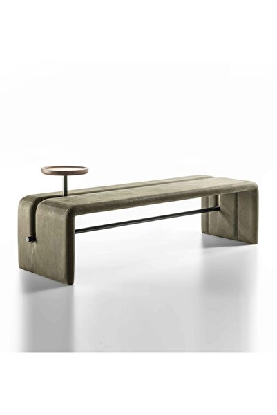 SCY Salesar Modern Bölme ve Sehpa Detaylı Puf Bench Rahat Lobi Koltuğu