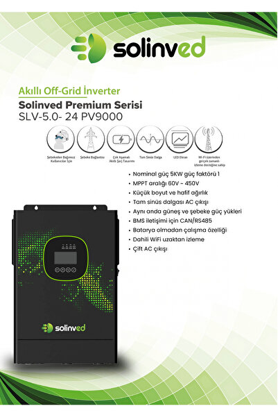 SOLİNVED 5.0 kW Gordion Serisi MPPT Off-Grid Invertör