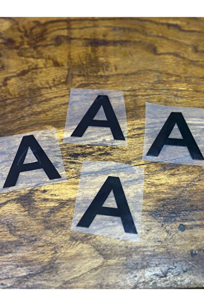 Gönülden Tasarım 4 komada peglanog slova A za transfer štampu Arma 5x4 cm