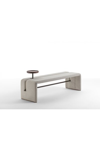 SCY Salesar Modern Bölme ve Sehpa Detaylı Puf Bench Rahat Lobi Koltuğu