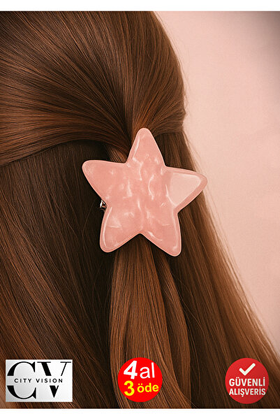 cityvision Pink Color Star Model Bone Latch Buckle 4 cm Small Size