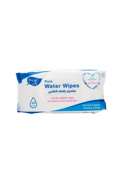 Al Arais مناديل للبشرة الحساسة بالماء النقي 40 منديل