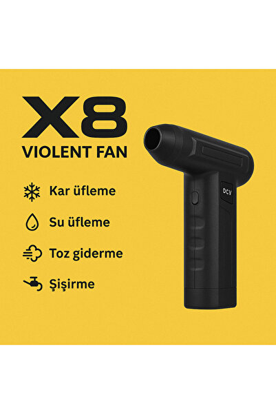 EMXTECH X8 Şiddetli Hava Üfleme Cihazı Toz Giderme, Su ve Kar Üfleme, Şişirme...