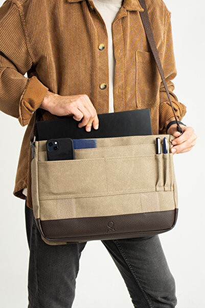 MEGA ÇANTA Canvas Series Large Volume Messenger Men's Bag