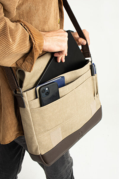 MEGA ÇANTA Canvas Series Large Volume Messenger Men's Bag