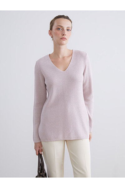LC Waikiki New Season V-Neck Women's Knitwear Sweater