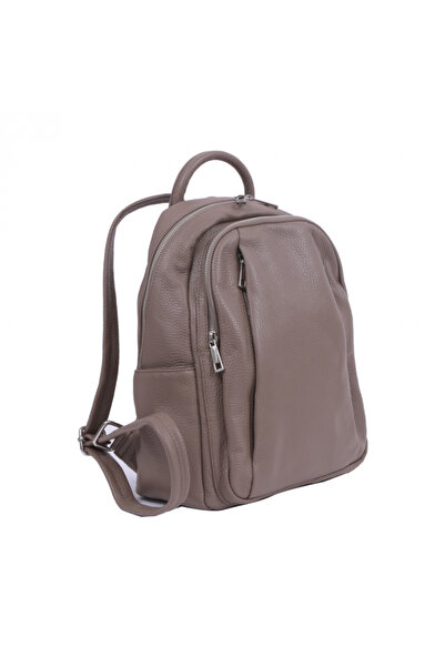 AZZURA Rucsac Chelsea, 100% Leather Taupe, 8087