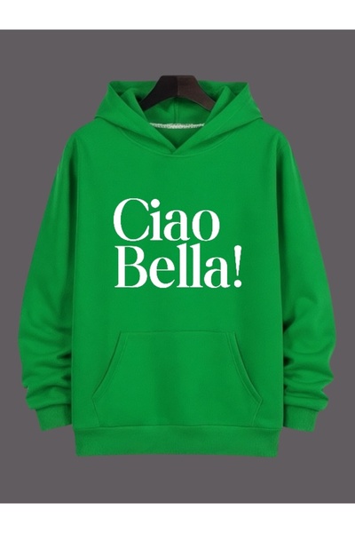 ArtYus Unisex Ciao Bella! Colorat Special cu imprimeu Bumbac supradimensionat...