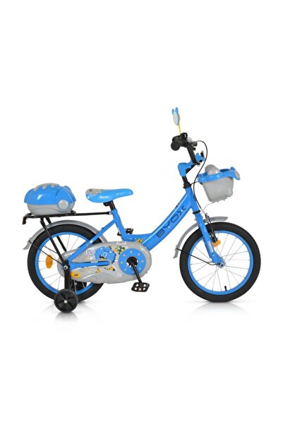 byox Bicicletă pentru copii cu roți de antrenament, albastră, vârstă recomand...