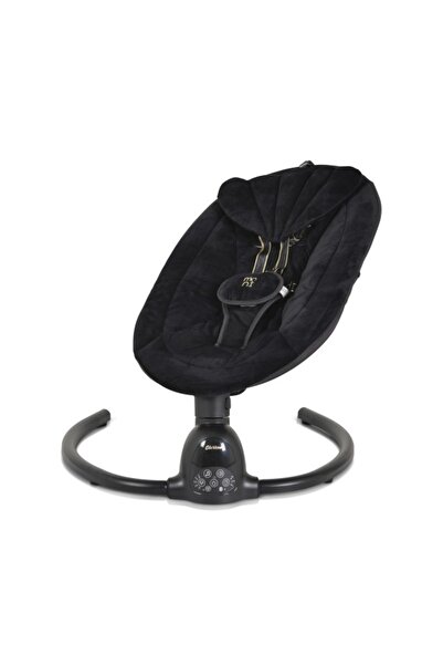 Moni Electric Baby Swing with Remote, Clarissa Black, 5 Speeds, Musical Function, Timer and Auto Sto