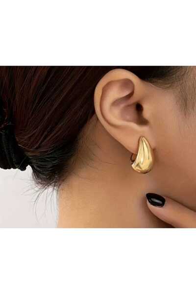 shop طقم أقراط داملا ديزاين مكون من 3 قطع (فضي ذهبي أسود)