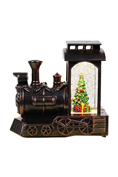OEM Christmas Decoration Locomotive, Crystal Globe with Snowflakes, Christmas Tree Model