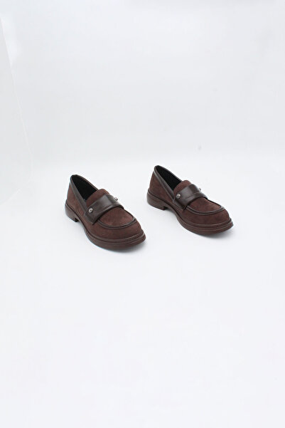 ENDİCAN 740 2040 Kadın Oxford Ayakkabı KAHVE SUET