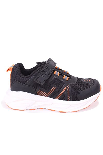 Vicco Tx-One 869F25K301 Black Orange Orthopedic Daily Boys' Sports Shoes