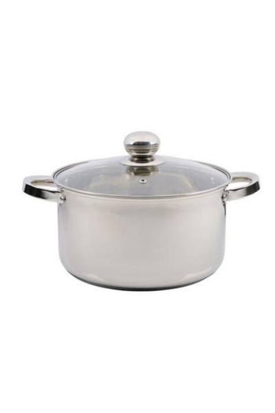 Alpina 2-Piece Kitchen Essential Cooking Pan with Lid 6.1 Liter