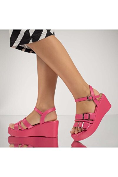 BMoD Sandale roz cu platformă pentru femei MOD11602