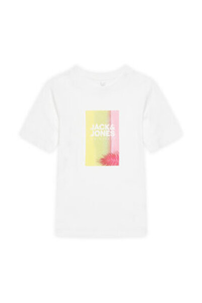 Jack & Jones Τζακ Τζόουνς Τζούνιορ Αγόρι Μπλουζάκι 12278349 Λευκό