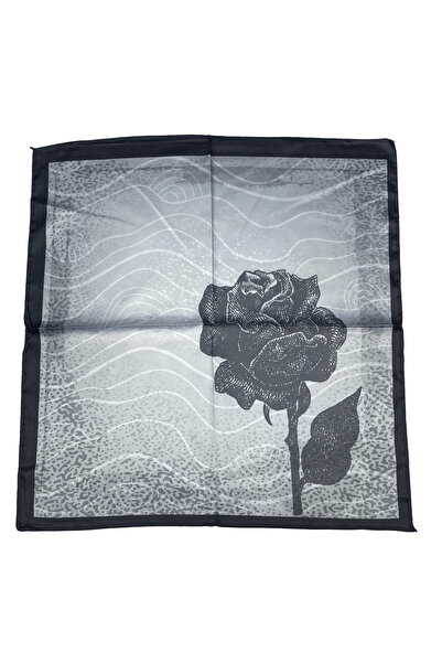 Sultan İpek وشاح / باندانا منقوشة بالزهور 52x52