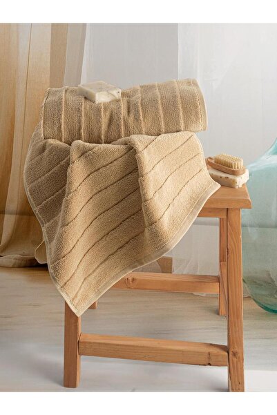 Karna Home Бавовняний односторонній рушник з жакардовим візерунком Karna Premıum Venna - 70 x 140