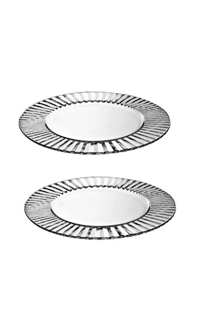 Vidivi Set of 2 tempered glass dinner plates DIVA 32cm